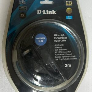 D-Link ultra-high performance HDMI 2.0 cable 3m gold connectors
