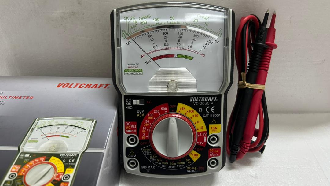 Voltcraft VC-2030A analog multimeter pointer tester