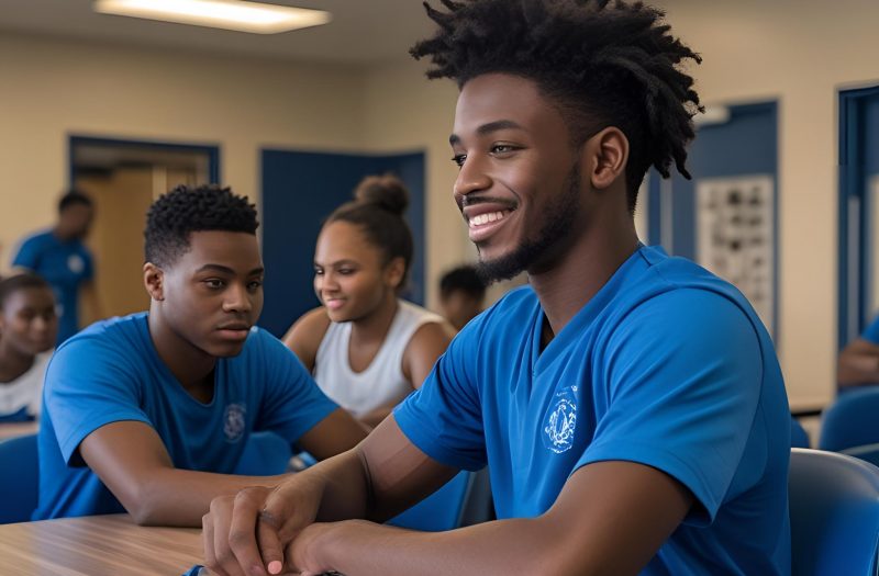 training center with black students Sam enterprises
